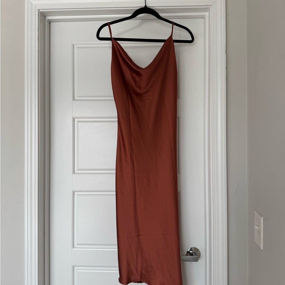 Cypress Dress in Rust